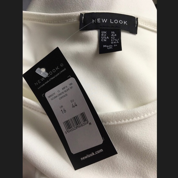 NWT White Ruffled Tank Top by New Look - Picture 8 of 8